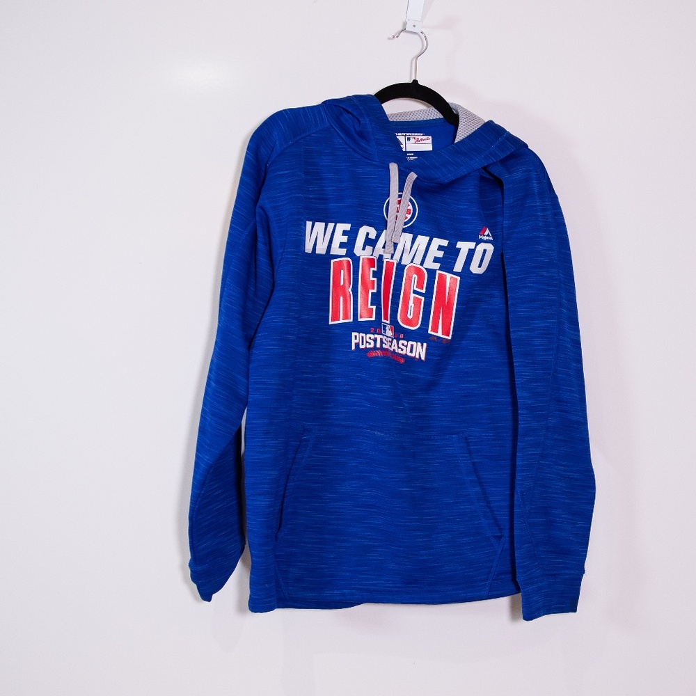 Chicago Cubs MLB We Came To Reign Post Season 2016 Collectible Sweater Hoodie M